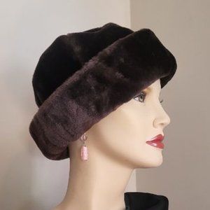 Betmar NY Vintage Faux Fur Hat
